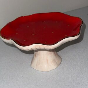 Red mushroom jewelry holder